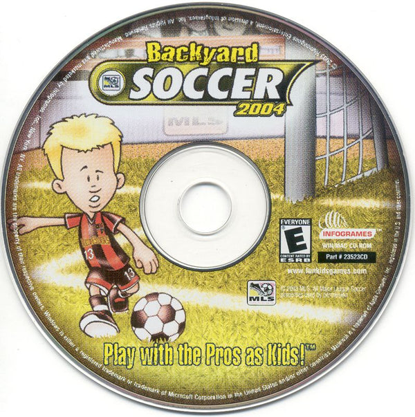 BACKYARD SOCCER 2004 Microsoft Windows PC CD-PC Gamez USA