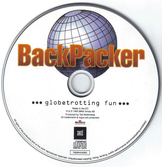 Backpacker 1995 Microsoft Windows PC CD-PC Gamez USA