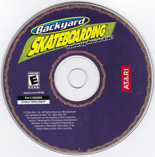 Backyard Skateboarding Microsoft Windows PC CD-PC Gamez USA