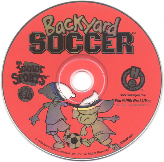 BACKYARD SOCCER Microsoft Windows PC CD-PC Gamez USA