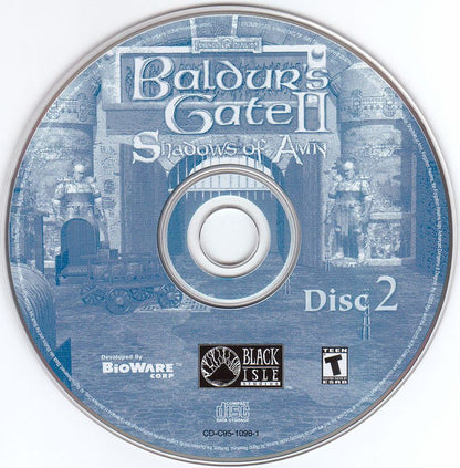 Baldur’s Gate II Shadows of amn Disc 1-4 Microsoft Windows PC CD-PC Gamez USA