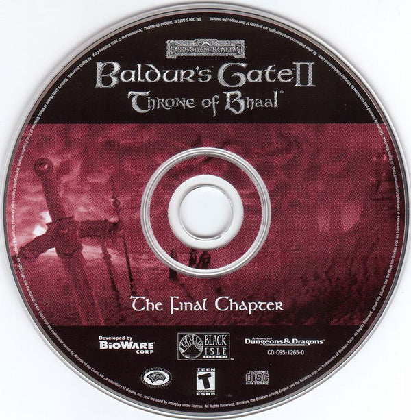 Baldur's Gate II - Throne of Bhaal (The Final Chapter) Microsoft Windows PC CD-PC Gamez USA