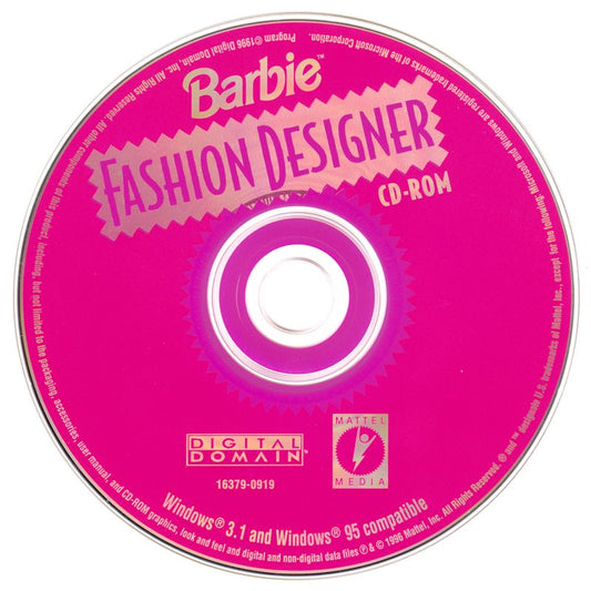 Barbie Fashion Designer Microsoft Windows PC CD-PC Gamez USA