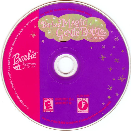Barbie Magic Genie Bottle Microsoft Windows PC CD-PC Gamez USA