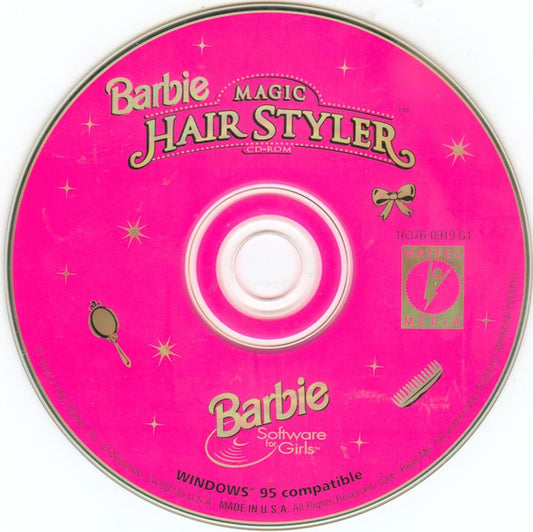 Barbie Magic Hair Styler Microsoft Windows PC CD-PC Gamez USA