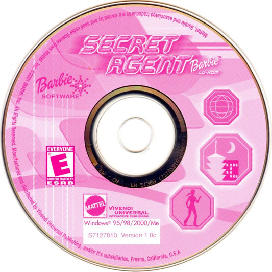 Secret Agent Barbie Microsoft Windows PC CD-PC Gamez USA