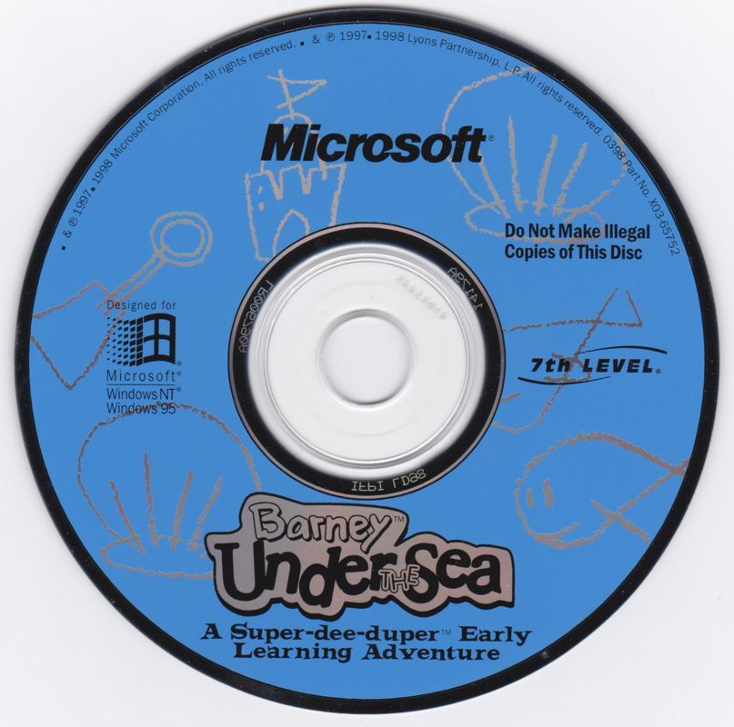 BARNEY UNDER THE SEA Microsoft Windows PC CD-PC Gamez USA