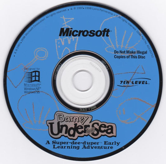 BARNEY UNDER THE SEA Microsoft Windows PC CD-PC Gamez USA