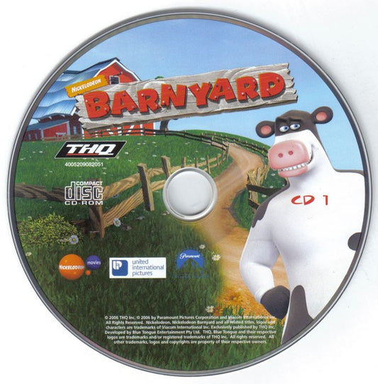 Barnyard Disc 1- 2 Microsoft Windows PC CD-PC Gamez USA