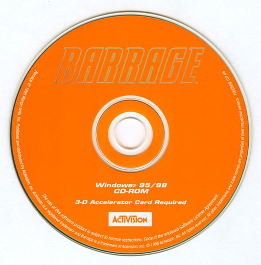 BARRAGE Microsoft Windows PC CD-PC Gamez USA