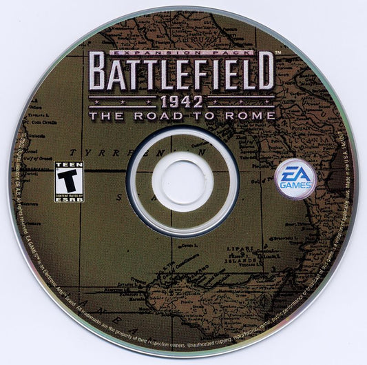 Battlefield 1942 The Road to Rome Expansion Pack Microsoft Windows PC CD-PC Gamez USA