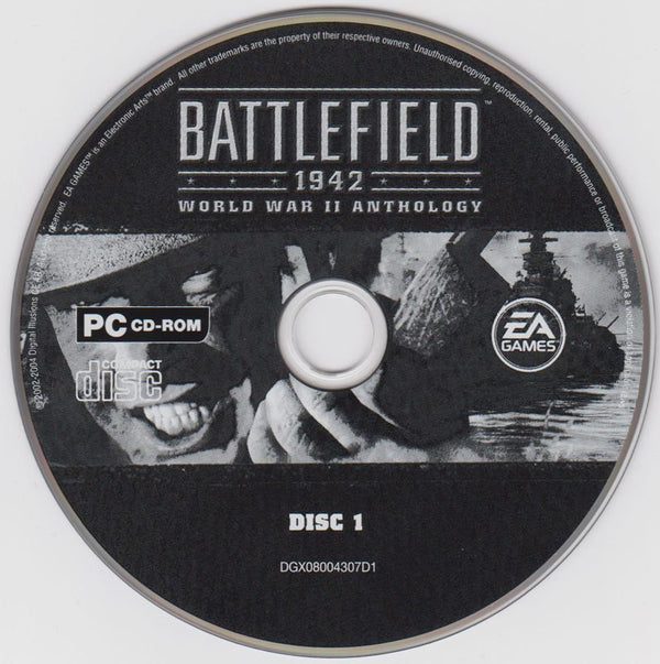 Battlefield 1942 World War II Anthology Disc 1-4 Microsoft Windows PC CD-PC Gamez USA