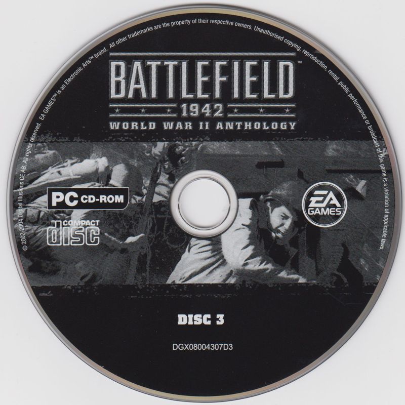 Battlefield 1942 World War II Anthology Disc 1-4 Microsoft Windows PC CD-PC Gamez USA