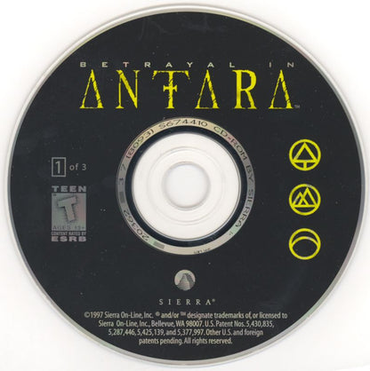 Betrayal in Antara Disc 1-3 Microsoft Windows PC CD-PC Gamez USA