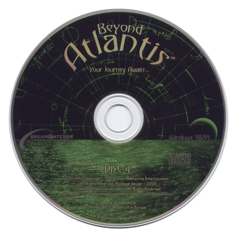 Beyond Atlantis Disc 1-4 Microsoft Windows PC CD-PC Gamez USA