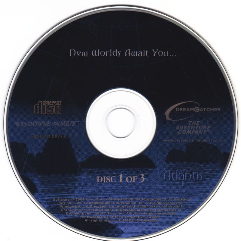 Beyond Atlantis II - New Worlds Await You... Disc 1-3 Microsoft Windows PC CD-PC Gamez USA