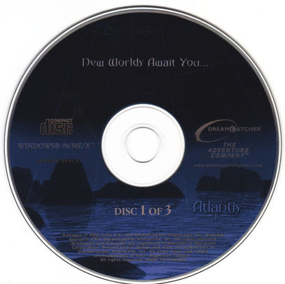 Beyond Atlantis II - New Worlds Await You... Disc 1-3 Microsoft Windows PC CD-PC Gamez USA