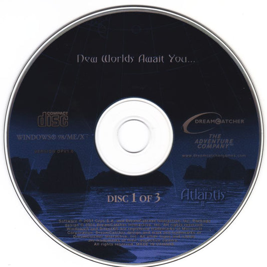 Beyond Atlantis II - New Worlds Await You... Disc 1-3 Microsoft Windows PC CD-PC Gamez USA