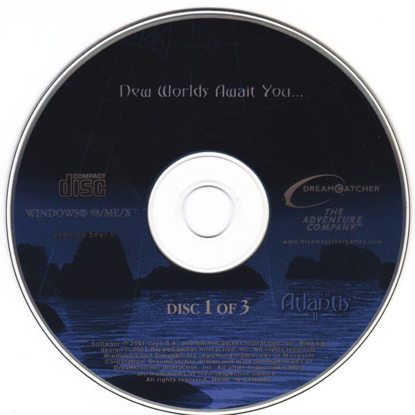 Beyond Atlantis II - New Worlds Await You... Disc 1-3 Microsoft Windows PC CD-PC Gamez USA