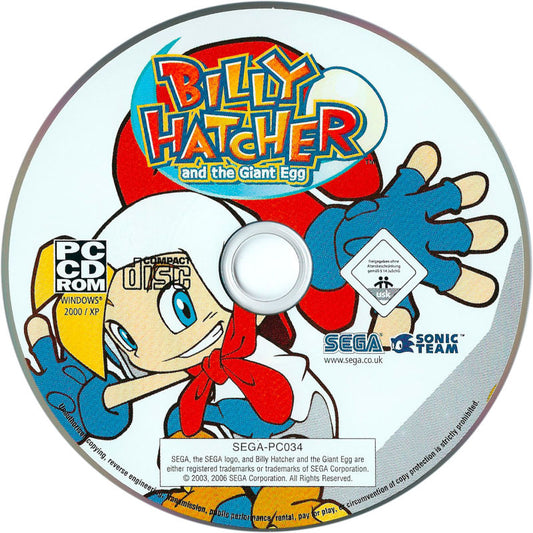 Billy Hatcher and the Giant Egg Microsoft Windows PC CD-PC Gamez USA