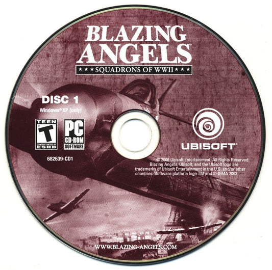 Blazing Angels Squadrons of WWII Disc 1-4 Microsoft Windows PC CD-PC Gamez USA