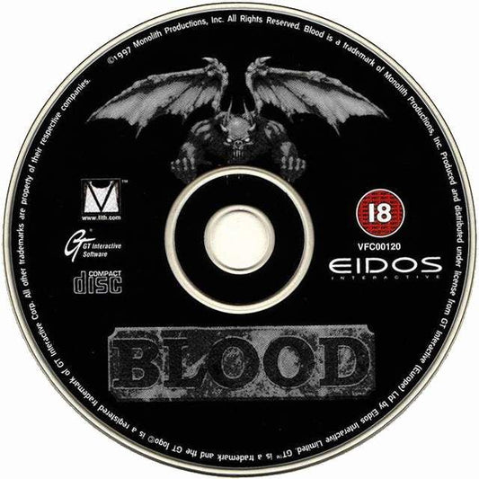 Blood Microsoft Windows PC CD-PC Gamez USA