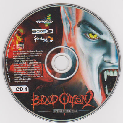 The Legacy of Kain Series: Blood Omen 2 Disc 1-2 2002 Microsoft Windows PC CD-PC Gamez USA