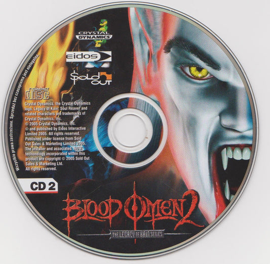 The Legacy of Kain Series: Blood Omen 2 Disc 1-2 2002 Microsoft Windows PC CD-PC Gamez USA
