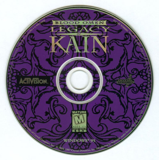 Blood Omen Legacy of Kain Microsoft Windows PC CD-PC Gamez USA
