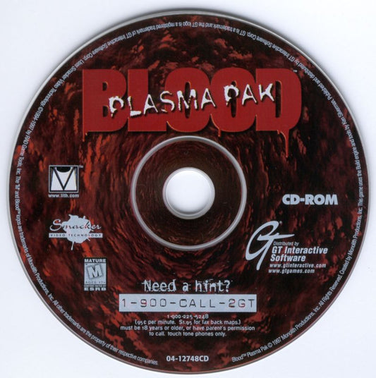Blood Plasma Pak Microsoft Windows PC CD-PC Gamez USA