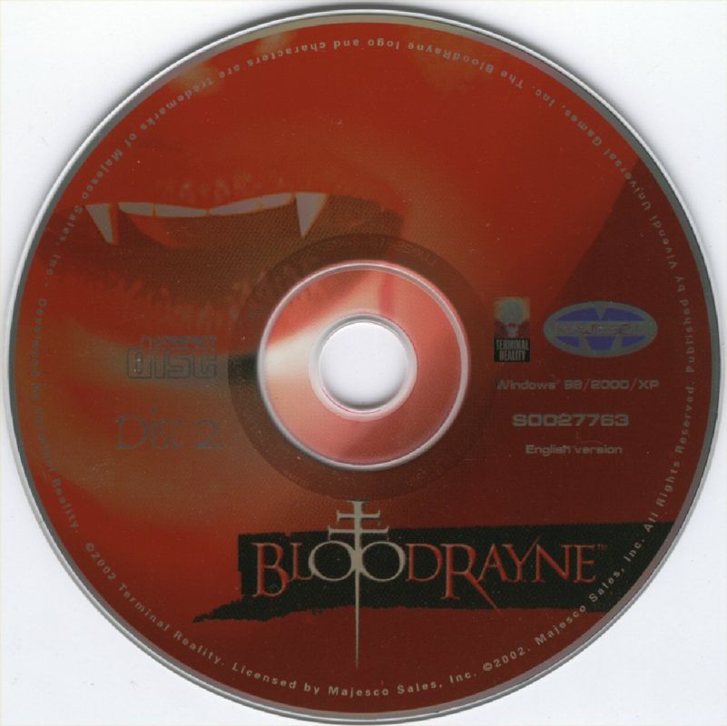 BloodRayne Disc 1 - 2 Microsoft Windows PC CD-PC Gamez USA