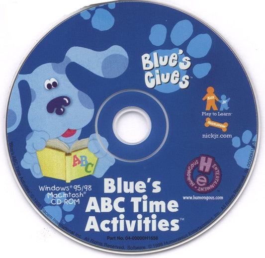 Blue's Clues Blue's ABC Time Activities Microsoft Windows PC CD-PC Gamez USA
