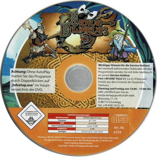 Brave Dwarves Back For Treasure Microsoft Windows PC CD-PC Gamez USA