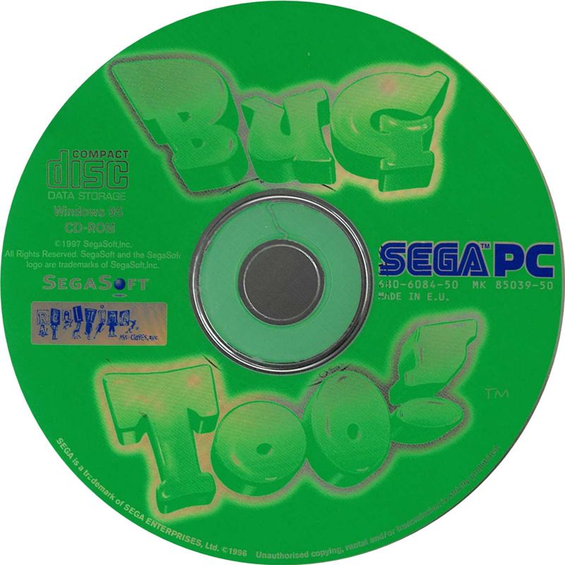 SegaSoft Bug Too Microsoft Windows PC CD-PC Gamez USA