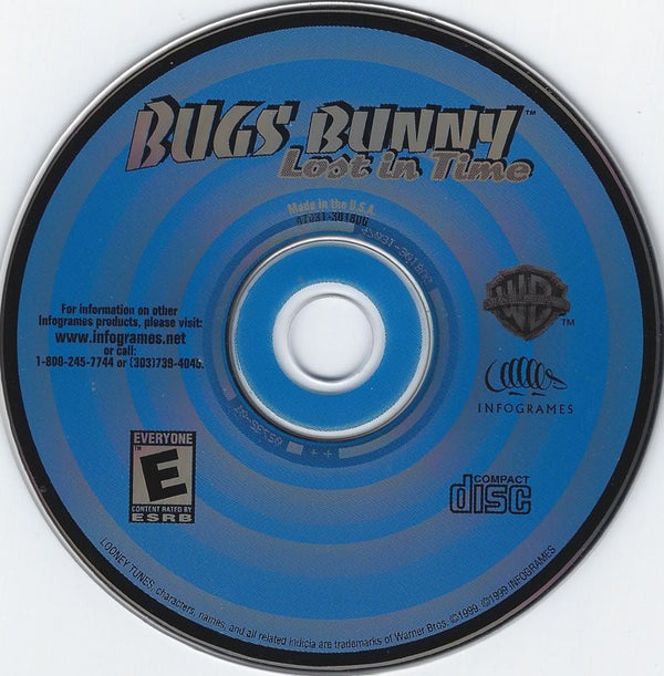 Bugs Bunny Lost in Time Microsoft Windows PC CD-PC Gamez USA