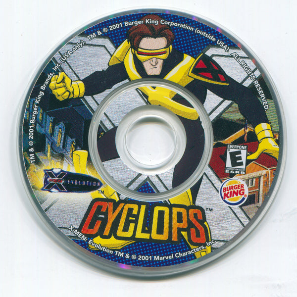 Burger King X-Men Evolution Cyclops Microsoft Windows PC CD by PC Gamez USA