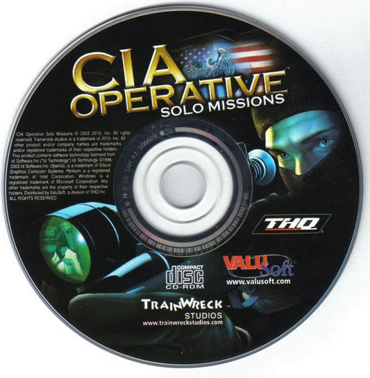 CIA Operative Solo Missions Microsoft Windows PC CD-PC Gamez USA