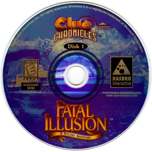 CLUE Chronicles Fatal Illusion Disc 1-3 Microsoft Windows PC CD-PC Gamez USA