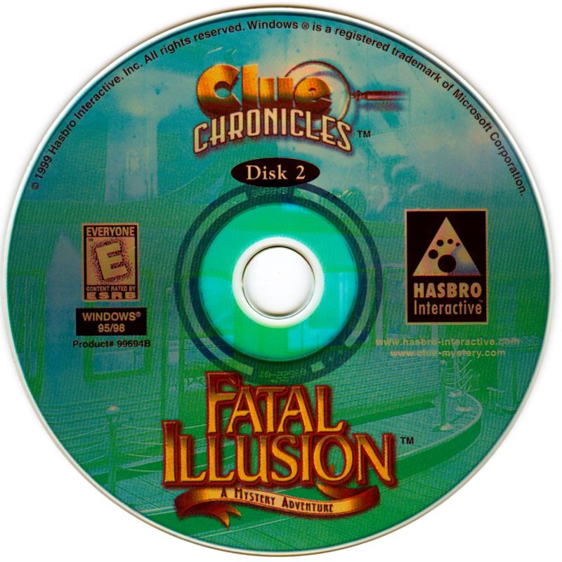 CLUE Chronicles Fatal Illusion Disc 1-3 Microsoft Windows PC CD-PC Gamez USA