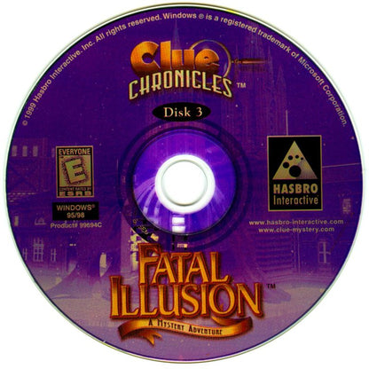 CLUE Chronicles Fatal Illusion Disc 1-3 Microsoft Windows PC CD-PC Gamez USA