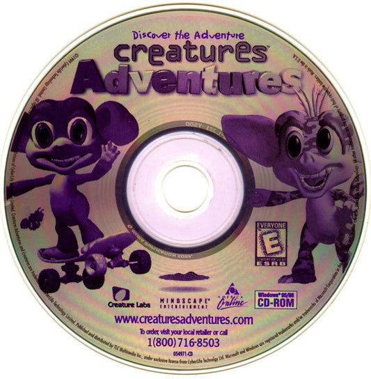CREATURES ADVENT Microsoft Windows PC CD-PC Gamez USA