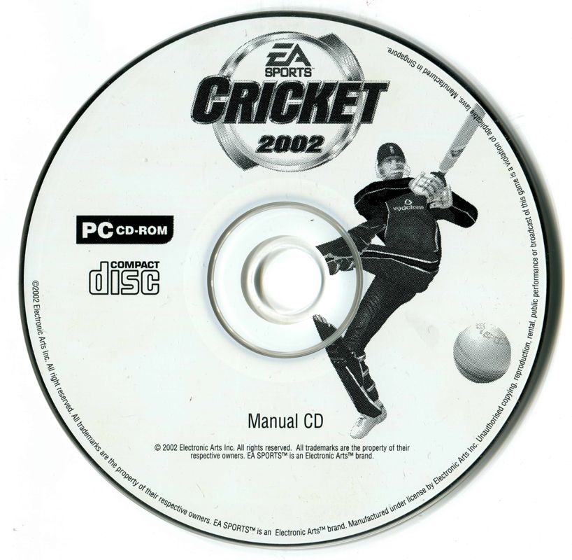 CRICKET 2002 Disc 1-2 Microsoft Windows PC CD-PC Gamez USA