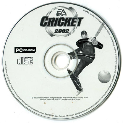 CRICKET 2002 Disc 1-2 Microsoft Windows PC CD-PC Gamez USA