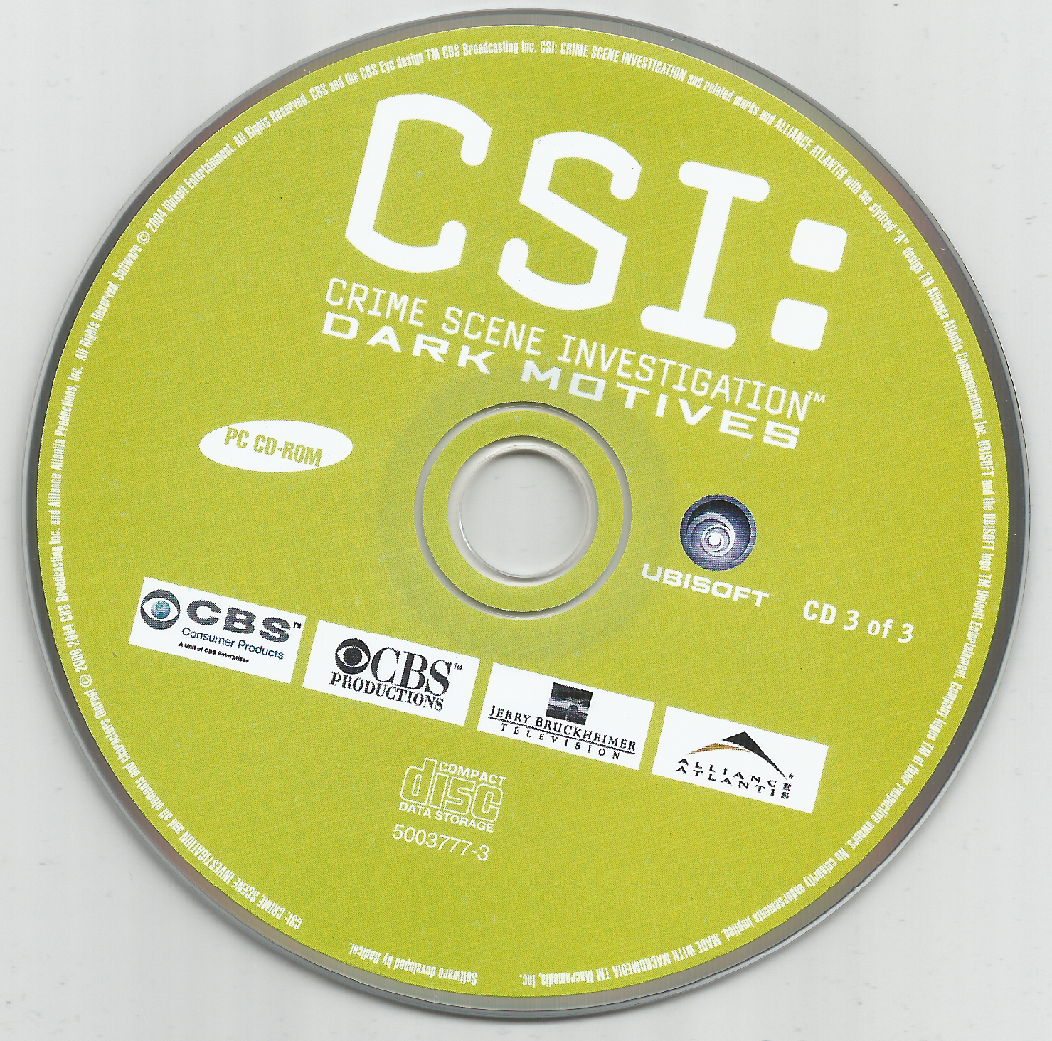 CSI Crime Scene Investigation Dark Motives Disc 1-3 Microsoft Windows PC CD-PC Gamez USA