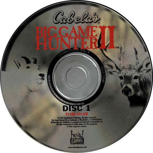 Cabela's Big Game Hunter II Disc 1-2 Microsoft Windows PC CD-PC Gamez USA