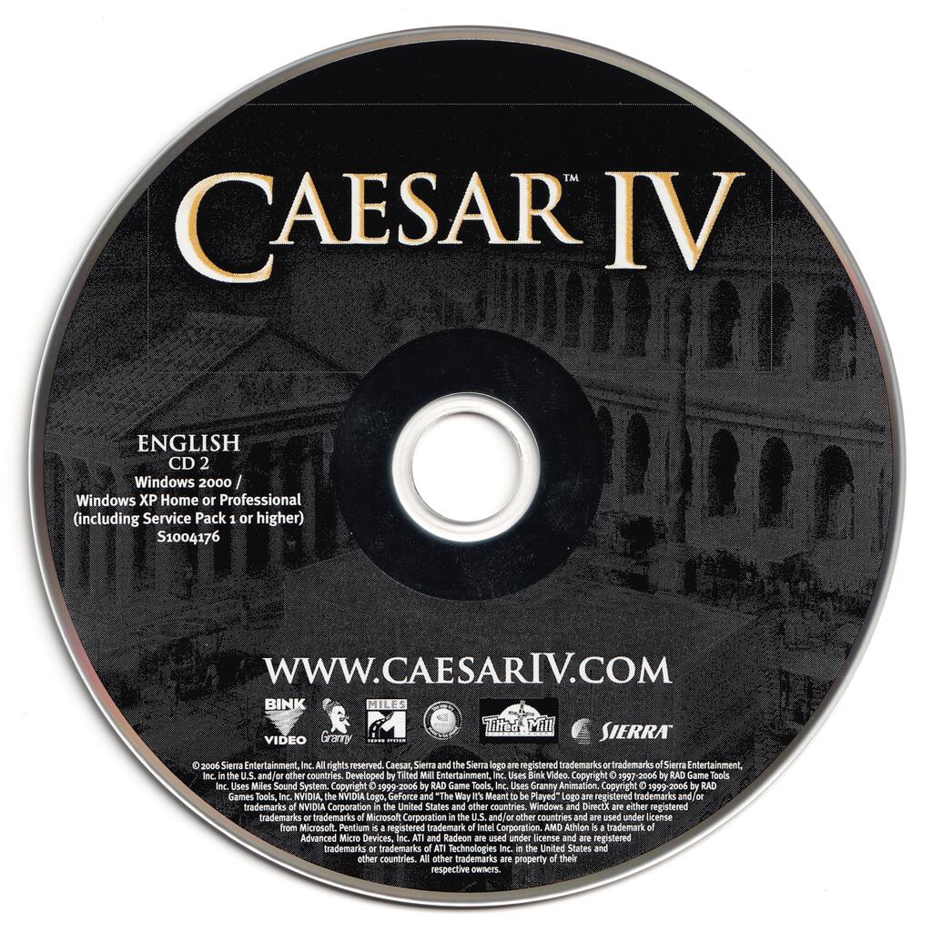 Caesar IV Disc 1-2 Microsoft Windows PC CD-PC Gamez USA