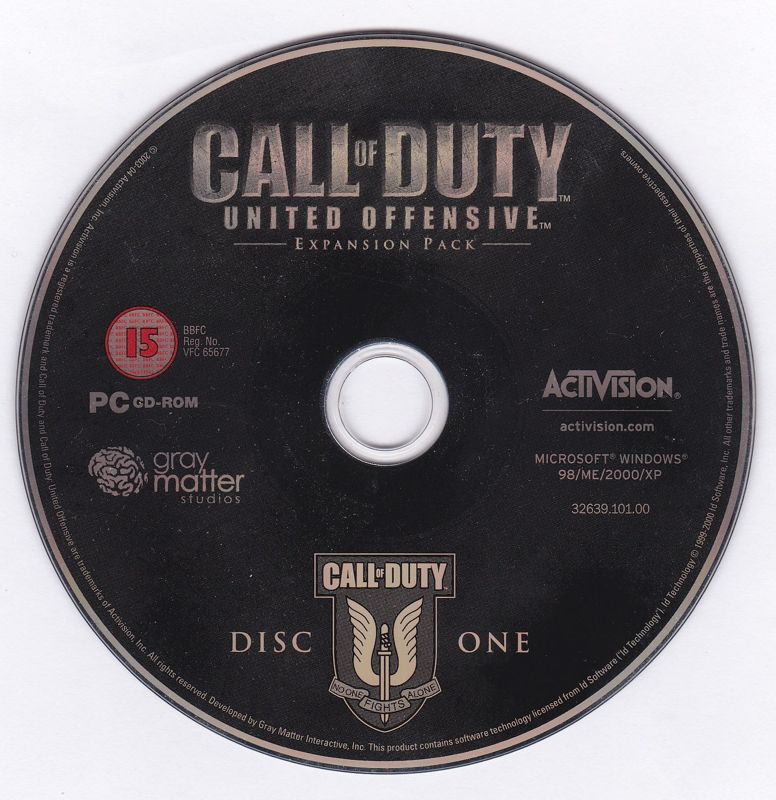 Call of Duty - United Offensive Disc 1-2 Microsoft Windows PC CD-PC Gamez USA