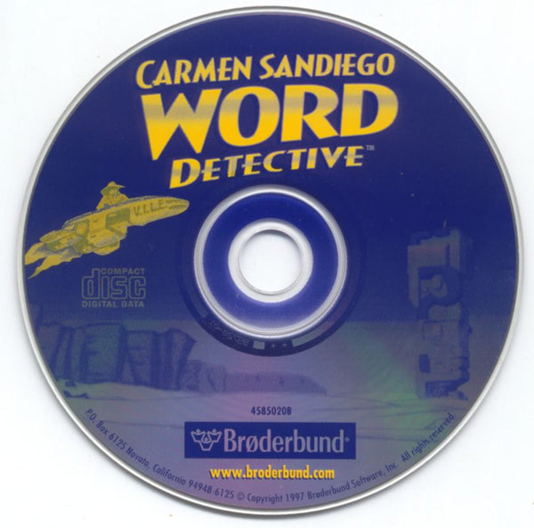 Carmen SanDiego Word Detective Microsoft Windows PC CD-PC Gamez USA