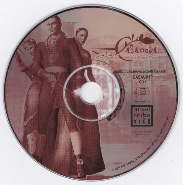 Casanova The Duel of the Black Rose Disc 1-2 Microsoft Windows PC CD-PC Gamez USA