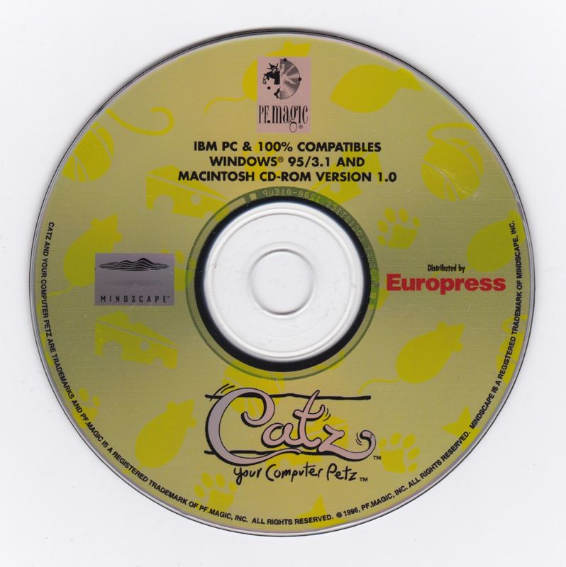 Catz - Your Computer Petz Microsoft Windows PC CD by PC Gamez USA